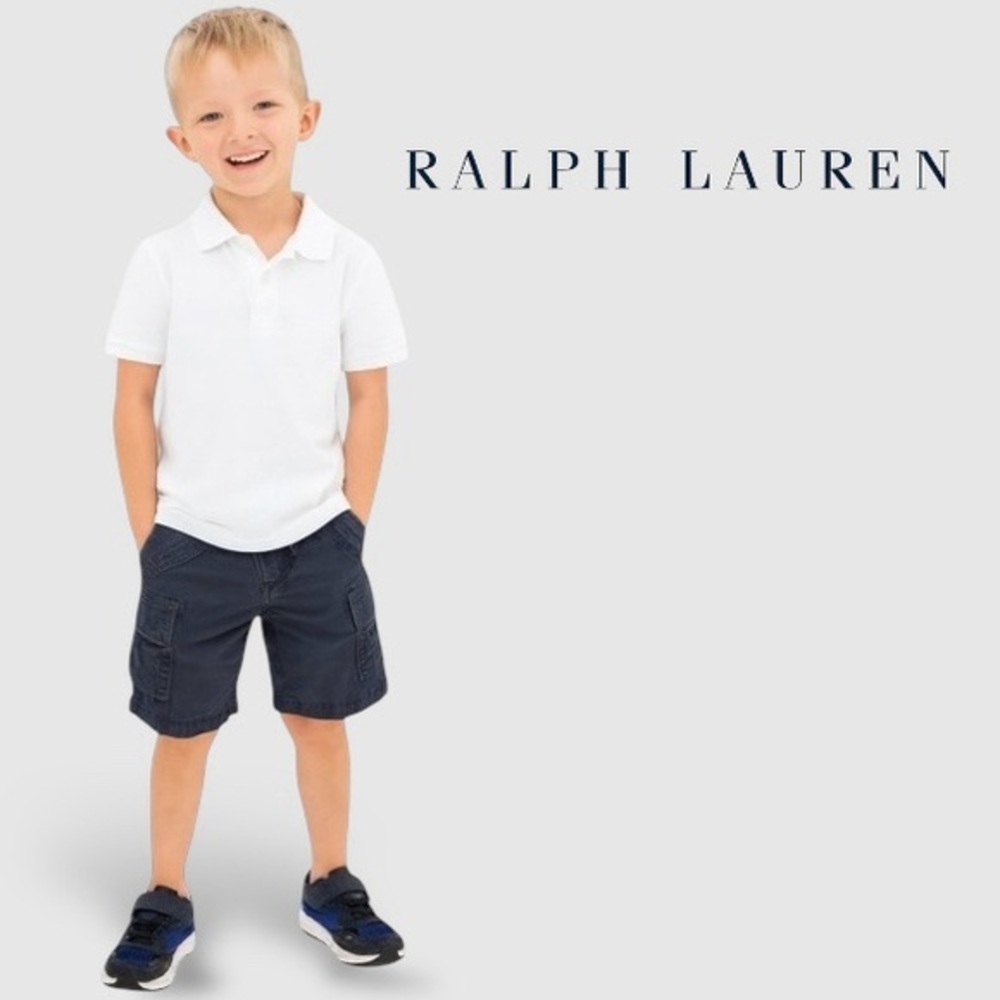 Ralph Lauren Navy Cargo Shorts 4T